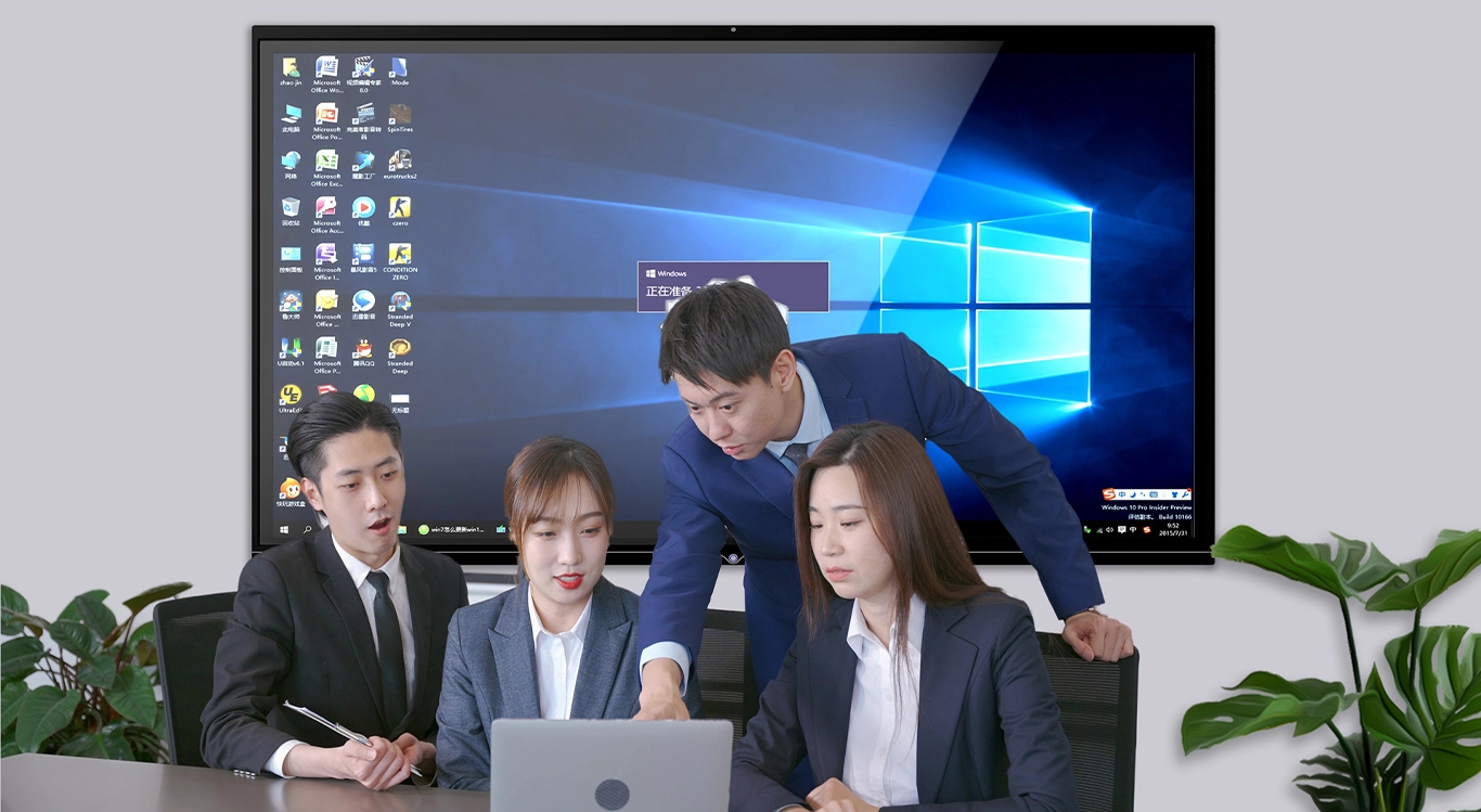 PC/conf&eacute;rence tout-en-un avec tableau blanc