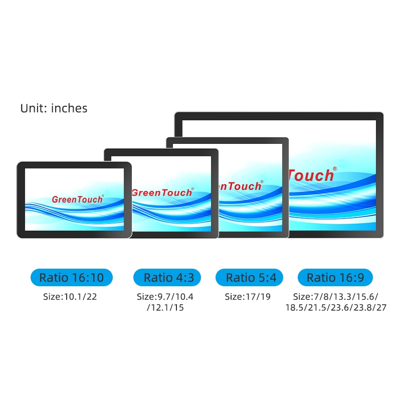 Moniteur tactile &agrave; cadre ferm&eacute; 7-27 pouces (s&eacute;rie 3A)