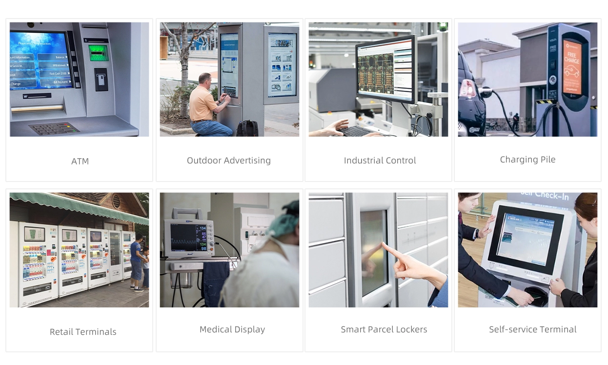 &Eacute;cran tactile infrarouge &eacute;tanche de 10,4 &agrave; 21,5 pouces (s&eacute;rie TE)