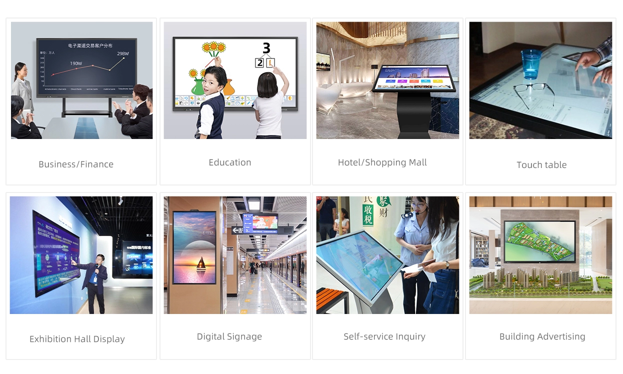 Cadre tactile infrarouge de 32 &agrave; 70 pouces (s&eacute;rie TF)