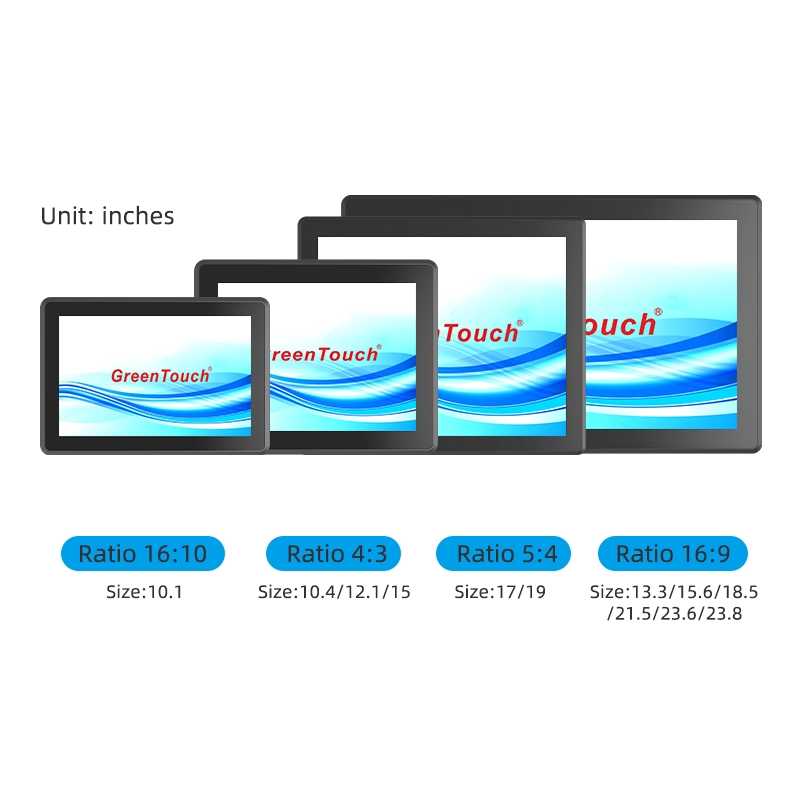Moniteur tactile &agrave; montage sur panneau 10,1-23,8 pouces (s&eacute;rie 3D)