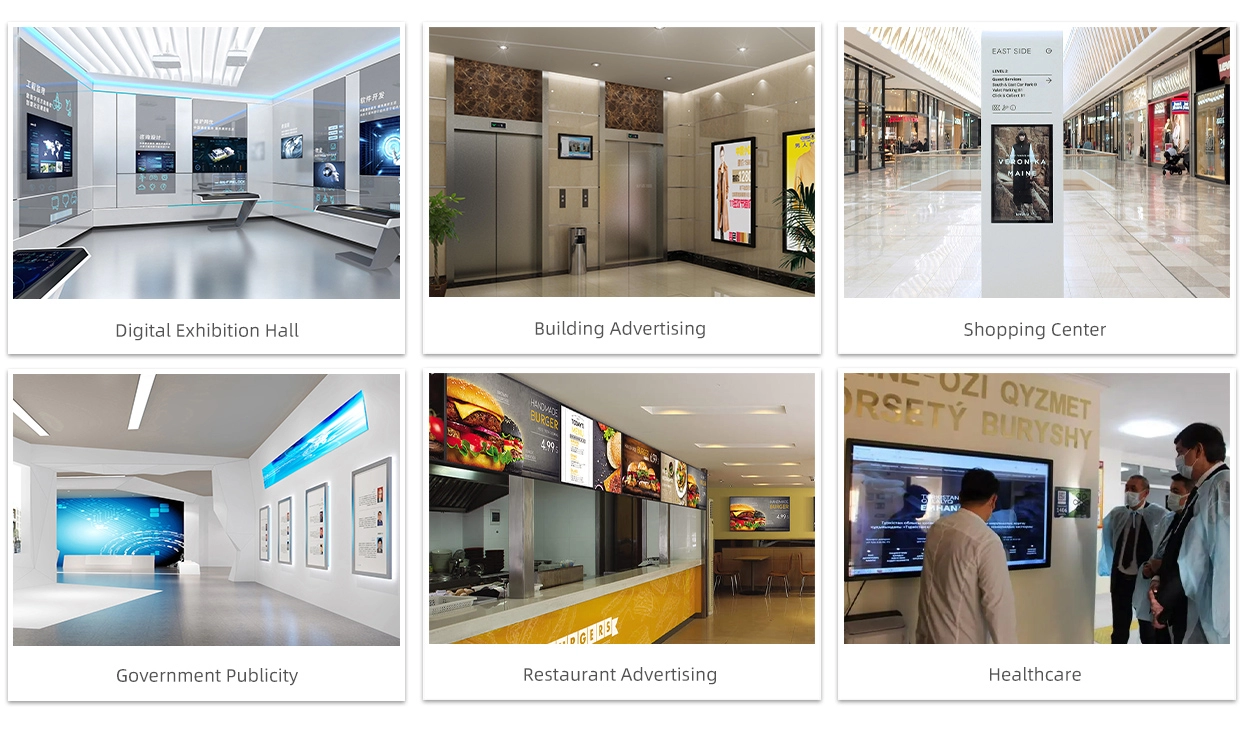 Panneau d'affichage numérique mural 32-65 pouces (série 6C)