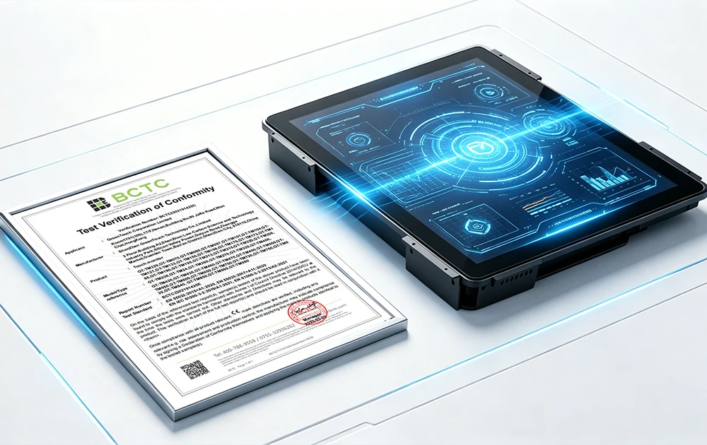 L'importance de la certification CE pour les &eacute;crans tactiles industriels