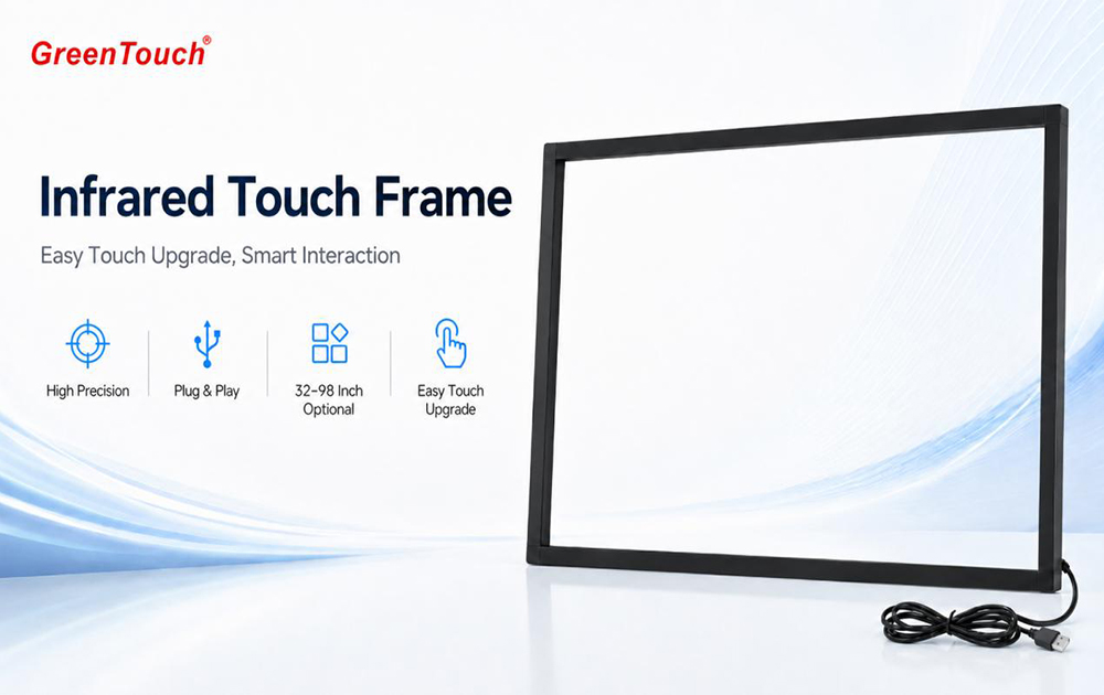 Cadre tactile infrarouge s&eacute;rie GreenTouch TF&nbsp;: solution de mise &agrave; niveau tactile pour les appareils d'affichage de grande taille